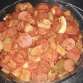 El cooksnap de Vanessa Tejera Perez cuando hizo Salchichas frescas con tomate y huevo.