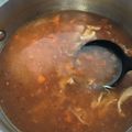 El cooksnap de Laura Davila cuando hizo Caldo Tlalpeño.