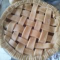 El cooksnap de Ana Cristina De Cruz cuando hizo Pay de Manzana.