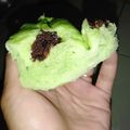 Cooksnap dari Retna Sari untuk resep Bakpau Pandan isi cokelat