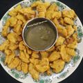 Ankita Kapil Varshney का कुकस्नैप जब उन्होंने आलू प्याज़ मिक्स पकौड़े (Aloo pyaz mix pakode recipe in hindi) बनाया था।