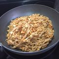 El cooksnap de Judith cuando hizo Pad Thai con pollo.