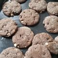 El cooksnap de Belèn cuando hizo Galletitas cookies tipo brownie de chocolate con chips 🍪.