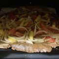 El cooksnap de Cristina cuando hizo Focaccia con tomate, queso y albahaca.