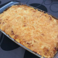 El cooksnap de Sonia Fernández cuando hizo Carne picada al horno con puré de patatas y queso.