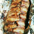 El cooksnap de Bibiana cuando hizo Arrollado de carne picada cubierta de panceta..
