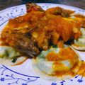 El cooksnap de Soledad Godoy cuando hizo Sorrentinos: acelga, nueces y ricota.