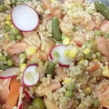 El cooksnap de Vanessa sanchis cuando hizo Ensalada de arroz integral.