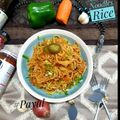 Payal Sachanandani का कुकस्नैप जब उन्होंने नूडल्स फ्राईड राइस (noodles fried rice recipe in Hindi) बनाया था।