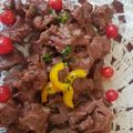 El cooksnap de Paulina Beltrán cuando hizo Carne de res al vino tinto, miel y mostaza.