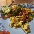 El cooksnap de Raz Jeaguër Ferreyra cuando hizo Huevos revueltos.