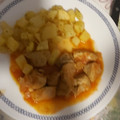 El cooksnap de Ari Rodriguez cuando hizo Magro de cerdo en salsa.
