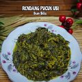 Cooksnap Hani Shaimi semasa beliau membuat Rendang Pucuk Ubi.