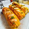 Cooksnap Aznie Khasri semasa beliau membuat Jagung Panggang Ala Mexico.