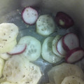 El cooksnap de Inma Gv cuando hizo Aliño de pepino holandés con rabanitos al orégano 🌱.