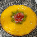 El cooksnap de Yani Pochu cuando hizo Tarta frutal🍓🥝🍑.
