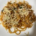 El cooksnap de Rodin cuando hizo Spaghetti con calabacín y atún.