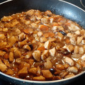 El cooksnap de Mónica Gómez cuando hizo Pollo con almendras al estilo chino.