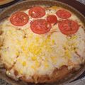 El cooksnap de Ariel cuando hizo Pizza de centeno y harina de garbanzos.