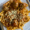 El cooksnap de Nico Santos cuando hizo Fideos cinta caseros.