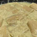 El cooksnap de Sandra cuando hizo Spaghetti con salsa cremosa de puerro y calabacín.