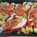 Cooksnap από Κατερίνα Γεωργίου στη συνταγή Μπακαλιάρος πλακί στο φούρνο