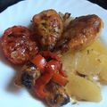 El cooksnap de Isabel cuando hizo Muslos de pollo al horno con verduras.