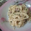 Cooksnap dari Zahra Arthexeina untuk resep Spaghetti Alfredo. No Cream. Simple Creamy yummy