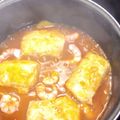 El cooksnap de rocio cuando hizo Merluza con gambas en salsa.