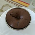 El cooksnap de Carliña cuando hizo Coulant de chocolate.