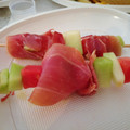 El cooksnap de pilar lopez cuando hizo Brocheta de melón, sandía y jamón ibérico.