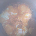 El cooksnap de Luis cuando hizo Huevos guisados con verdura y lomo.