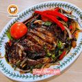 Cooksnap Mahadiah semasa beliau membuat Ikan Bawal Goreng Lada Hitam Masak Kicap.