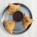 सोनल जयेश सुथार 's cooksnap of when they made गेहूं के आटे के आलू मटर समोसा.
