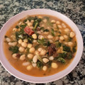 El cooksnap de Bryony Ince cuando hizo Garbanzos con acelgas.