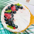 Way Huang 的 氣炸烤箱戚風蛋糕海鹽奶蓋 cooksnap