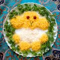 کوک اسنپ علی بعد از امتحان کردن تزیین برنج به شکل بره (عید قربان).