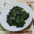 Cooksnap dari Lisya untuk resep Bayam Korea - Spinach Side dish (Sigeumchi Namul) Banchan