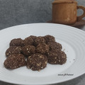 Cooksnap febriani chairunnisa semasa beliau membuat Biskut oat coklat (biskut 3 bahan).