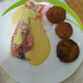 El cooksnap de Eva cuando hizo Salmón al horno con salsa de mango y yogur.
