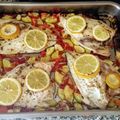 El cooksnap de Esther cuando hizo Dorada al horno con verduras.