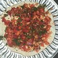 Komal Vasani's cooksnap of when they made Masala papad.