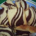 Cooksnap dari Ganika Diristiani untuk resep Marble Cake || Zebra Cake Putih Telur