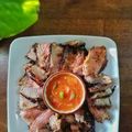 Cooksnap Cempaka Putih semasa beliau membuat Daging Bakar.