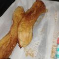 El cooksnap de Corina Peyrano cuando hizo Churros de harina leudante.