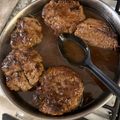 jennischimp's cooksnap of when they made Chastain's Salisbury Steak.