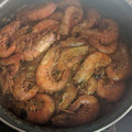 El cooksnap de Amparo López Gil cuando hizo Gambas en Salsa de Vino Blanco.