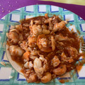 El cooksnap de Laura cuando hizo Zarzuela de merluza.