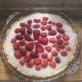 El cooksnap de Beant Devkaur cuando hizo Kuchen alemán con frutillas.
