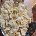 El cooksnap de San Juan Lavadero cuando hizo Ravioles con salsa blanca.